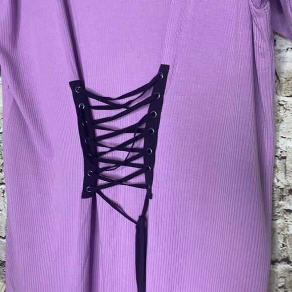 NWT Forever 21 Plus Lavender Corset Dress 3X Cyber Grunge - Picture 3 of 8